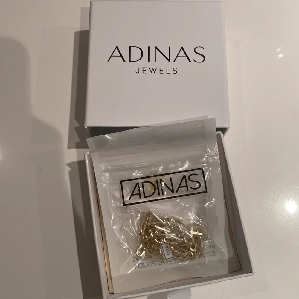 Adinas Jewels NWT 14K Paperclip Chain Necklace 16 Inch - Picture 4 of 4